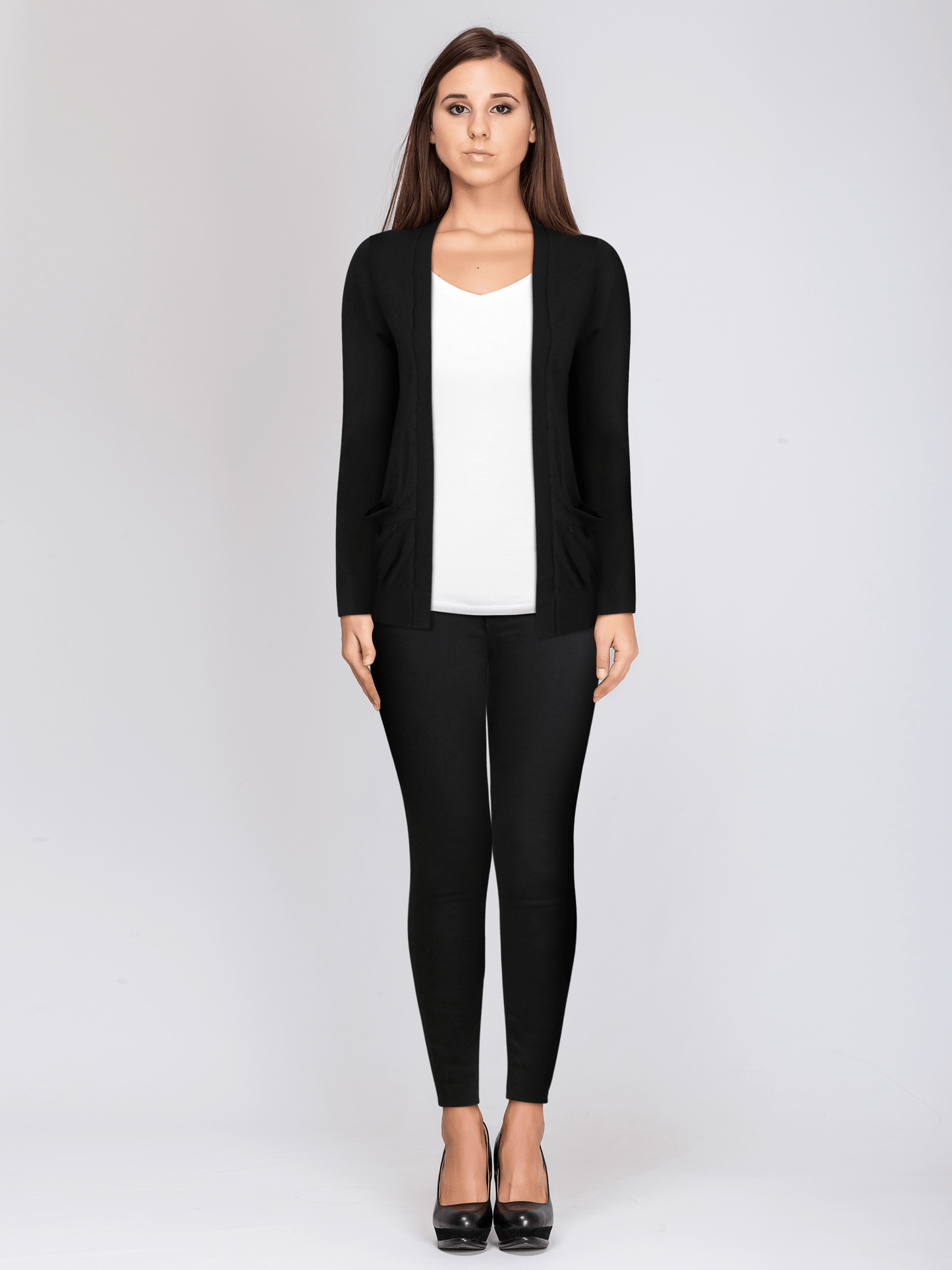 Women's Open Front Cardigan Sweater Lightweight
