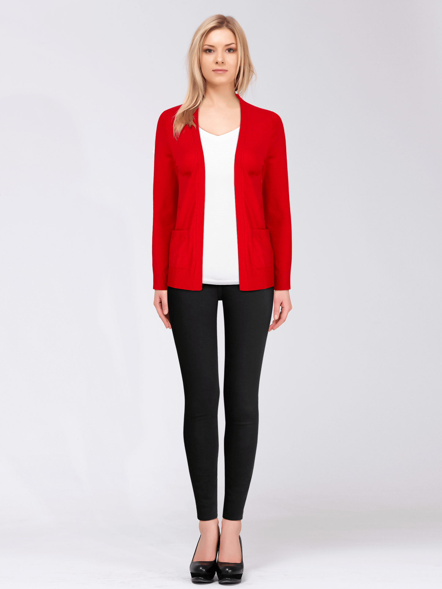 Women's Open Front Cardigan Sweater Lightweight